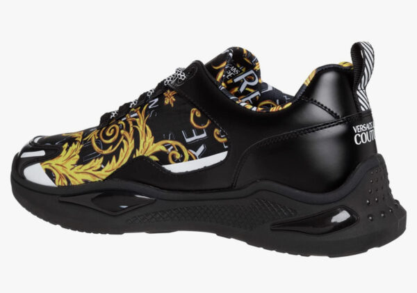 Versace Jeans Couture Men Levion Sneakers Black - Gold - Image 2