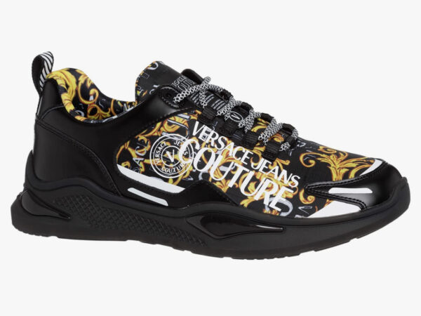 Versace Jeans Couture Men Levion Sneakers Black - Gold - Image 3