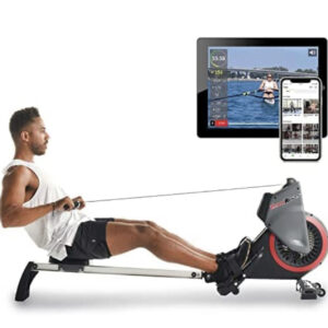 Magnetic Rowing Machine with On Demand Coaching|14 Levels Dual Resistance| by Fitness Reality