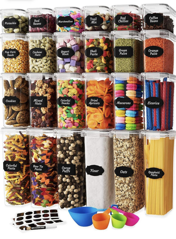 Chef’s Path Airtight Food Storage Containers Set with Lids (24 Pack)